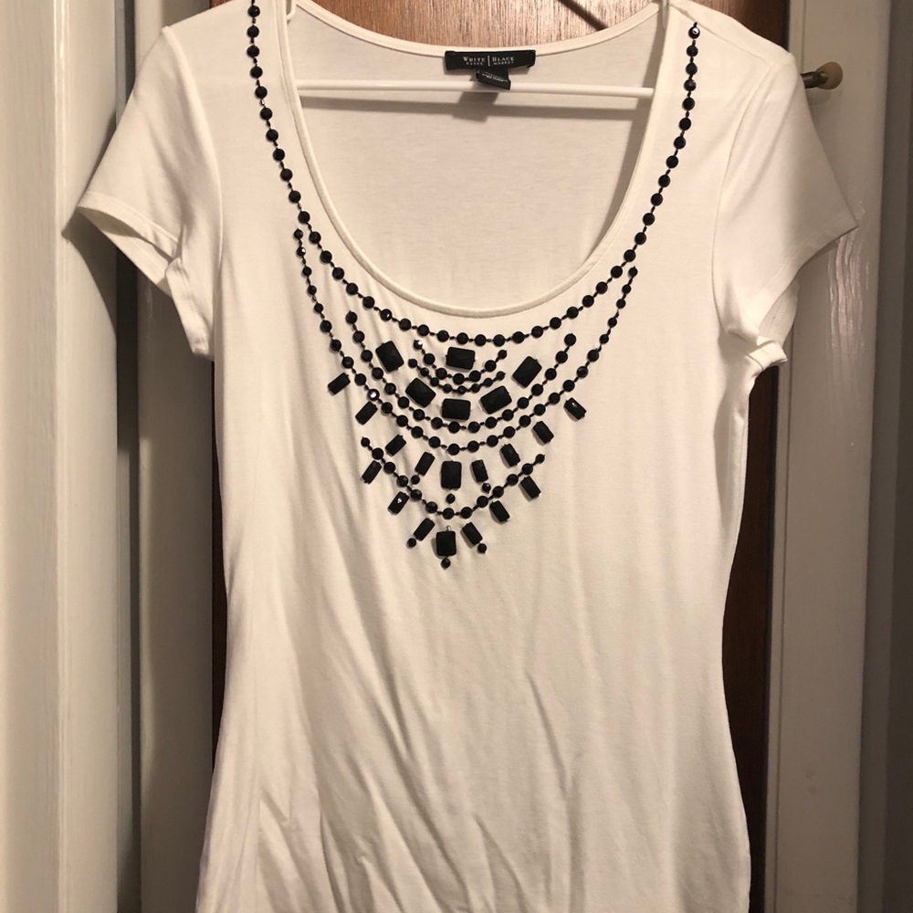 White House Black Market embellished t-shirt